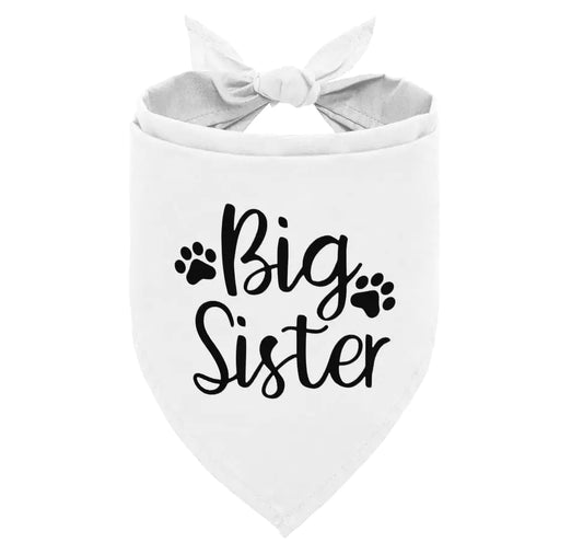 Hondenbandana Big Sister